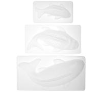 PATKAW 3pcs Kitchen Baking Mold Fish Shape Premium Jelly Mold Pp Material Easy to Carry Easy Storage for DIY Baking