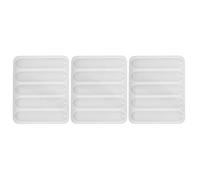 PATKAW 3pcs Reusable Silicone Bookmark Mold for Resin Casting with Rectangle Round Shapes, Sturdy Material for DIY Crafts and Festivals, Creative Design for Handmade Bookmarks