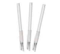 PATKAW 3pcs White Eyebrow Mapping Pen for Eyebrow Tattoo with Waterproof and Oil-resistant Ink, Easy Operation and Comfortable Plastic Handle, for Professional Salon Use