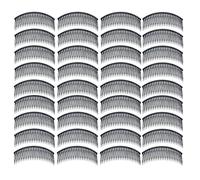 PATKAW 48pcs Large 24 Teeth French Side Comb Hair Comb for Styling, Plastic, Black, Lightweight, for Women, for Formal Occasions and Travel