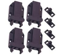 PATKAW 4pcs Automatic Spring Catch Cabinet Door Latch Lock with Abs Material and Ergonomic Design for Appliance Doors and Drawers, Easy to Use Press Open Lock for Kitchen and Home