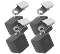 PATKAW 4pcs Camping Tablecloth Weights Tablecloth Pendants 2.36x0.79x0.79in Stone Iron Windproof Fixing Natural Style Outdoor Supply for Garden Picnic