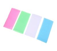 PATKAW 4pcs Exfoliating Back Scrubber Towels Made of Soft Nylon, Long and Narrow Shape for Effective Body Washing and Rich Lather Creation, for Shower and Bath Use