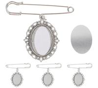 PATKAW 4pcs Graduation W lloy Brooch Pin Set with Zinc Alloy Material, Small Size and Reasonable Safety Pin Design, Graduation Gift for Students on Anniversary or Birthday