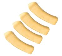PATKAW 4pcs Yellow Underarm Crutch Pads Universal Fit Soft Ergonomic TPR Padding for Crutches Providing Comfortable Support in Healthcare Settings and Homes