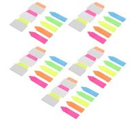 PATKAW 5 Sets File Index Tabs Pet Self-Adhesive, Easy-to-Write Page Markers for School and Home, Teachers and School Students