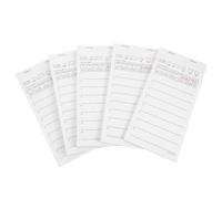 PATKAW 5pcs Numbered Server Note Pads for Restaurants and Cafes, White Paper Guest Checks Books with Ink-resistant Sheets, Convenient Pocket Size Order Pads for Mobile Use in Hotels