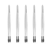 PATKAW 5pcs Stainless Steel Stamp Tweezers Multi-Functional Design Compact and Portable Craft Tools for Precision Handling in Stamp Collecting and Jewelry Work