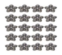 PATKAW 60pcs Antique Flower Backplate Washer, Flat Gasket for Box Handle