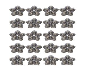 PATKAW 60pcs Antique Flower Backplate Washer, Flat Gasket for Box Handle