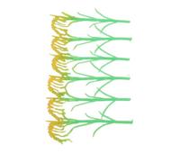 PATKAW 6pcs Miniature Rice Paddy Plants Green Grass Tufts Plastic Model Scenery Material for Dioramas and War Gaming Scenery Multiscene Versatility and Artistic Space Enhancement