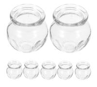 PATKAW 7pcs Glass Cupping Therapy Set for Body Parts with Unique Round Design, Synthetic Material, Safe and Secure to Use, Convenient Operation for Family Wellness and Style