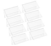 PATKAW Acrylic Name Plate Display Stands Anniversaries 8pcs with Modern Look Birthdays and Graduation Party , Good Practicality and Safe for Hands Seating Stand for Office Conference