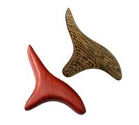 PATKAW Acupoint Care Sticks and, Beauty Salon Suitable for Household Use for Ergonomic Design Lightweight Synthetic Material 2pcs Wooden Body Massage Compact Shape