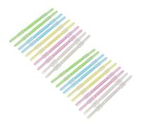 PATKAW Bookbinding Clips 20pcs Plastic Two-Hole Loose-Leaf Binder Clips with Strong Clamping Force for Office Staffs Document Filing
