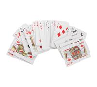 PATKAW Braille Cards for Travel Tactile Playing Cards Plastic Assistive Tool Convenient Size Assorted Color Poker Deck for Visually Impaired and Blind Adults Bridge Games Random Color