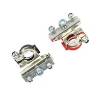 PATKAW Car Battery Terminal Clamps 1 Pair Positive Negative Connectors Copper Plastic Protective Covers, Universal Firm Connection and Reduced Current Transmission for Van and Vehicle