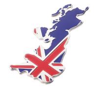 PATKAW Car Emblem Sticker Aluminum Alloy Flag Unique Flag Design Stylish Appearance Resistance to Fading Easy Installation for Car Decoration