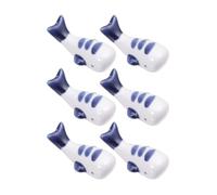 PATKAW Chopsticks Holder and Rest Lightweight Ceramic Whale Shaped 6 Pcs White Tableware Supply Unique Fashion Design for Chopsticks and Forks for Dining Table Decor and Home Decoration