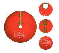 PATKAW Christmas Tree Skirt Mat for Red with Classic Snowflake Pattern Cloth Material to Create a Joyous Holiday Atmosphere Decorating the Bottom the Christmas Tree