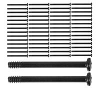 PATKAW Computer Case Fan Screws Preventing Slippage Black Metal 100pcs 34mm Length PC Screw Kit for Mounting Optimal Stability Water Cooling System Hardware and Chassis