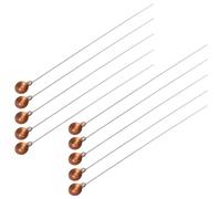 PATKAW Copper Burning Spoons Not Easy to Deform 10pcs Brown Iron Handle Easy for Chemical Experiment Tool for Laboratory and Experiments