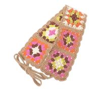 PATKAW Crochet Bandana Headband for Women Adjustable Flower Hair Scarf Made of Comfortable Polyester, Elegant and Beautiful Hair Accessories Suitable for Birthday and Christmas