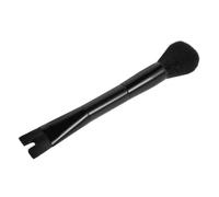 PATKAW Double Head Makeup Brush for High Nose Bridge Contouring with Dual Ended Design, Black Nylon and Plastic Material, for Liquid Foundation and Concealer Application, Multifunctional