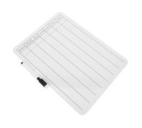PATKAW Double Sided Dry Erase Long Division Practice Whiteboard with Printed Grids, Thickened Wood and Plastic Material, 9x12 Inch Small Lapboard for Classroom and Home Maths Learning