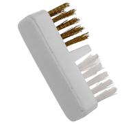 PATKAW Drill Access Brush Bit Nail and Cleaning Copper with Wire White Multi-functional Synthetic Fiber Bristles Easy into Narrow Holes for Art Plastic Handle Professional Artists