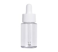 PATKAW Empty Dropper Bottles Smooth Surface and Good Holding Feeling 4pcs with Cover 20ml Glass and Silicone Plastic for Refillable Sample Storage for Essential Oil and Cosmetics