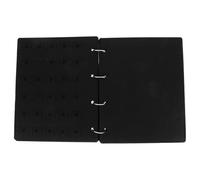 PATKAW Felt Shoe Charms Organizer Book Storage and Display Binder with 6 Pages, Each Holding 30 Pins, Black Minimalist for Shoe Charms on Display Shelf Or Home Use