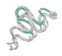 PATKAW Green Metal Hair Claw Clip with Rhinestones, Delicate and Elegant Design to Fix and Decorate Hair, for Theme Parties and Daily Use