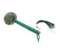 PATKAW Green Wooden Massage Hammer Tool Cotton Cloth and Natural Wormwood, Convenient and Versatile Body Drummer Massager for Back, Neck and Waist Relaxation