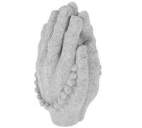PATKAW Hand Statue Decor That Creates A Sense of Tranquility with Buddha Beads Sandstone Figurine Artistic Zen Sculpture and Interior Style for Home and Office Decoration