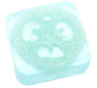 PATKAW Handmade Soap Bar with Loofah for Exfoliating and Refreshing Skin, 100g Natural Scrub Soap for Facial Washing and Bathing, Excellent Cleaning Effect Suitable for Men and Women