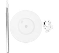 PATKAW Hands Free Dryer Holder Rotating Hair Dryer Stand with Sturdy Base 108Cm Adjustable Height for Pet Shops and Household White Holder