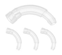 PATKAW Hearing Aid Earhook Elbow Joint Replacements 4Pcs Resilient Plastic Tubing Connectors for BTE Devices Daily Use Repair Parts