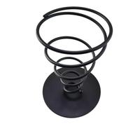 PATKAW Iron Ice Cream Cone Display Stand , Fine Workmanship with Simple and Convenient Use and French Fries Holder for Black Snack Serving Rack Food Stalls and Kitchen Utensils