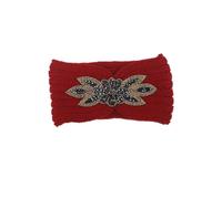 PATKAW Knitted Headband Woolen Yarn Flower Pattern Winter Warm Hair Band Minimalist Breathable Decorative Accessory for Stylish Hair Accessories