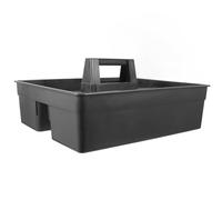 PATKAW Large Plastic Cleaning Caddy with Ergonomic Handle for Housekeeping Portable Tool and Supplies Organizer Basket in Hotels Sturdy Storage Tray and Utility Tools