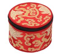 PATKAW Meditation Bowl Storage Case with Zipper Practical Cotton Cloth Sound Bowl Bag Featuring Smooth Surface and Delicate Style Carry and Protection Color Color