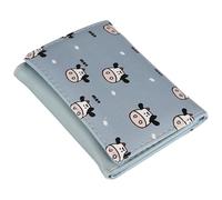 PATKAW Mini Wallet for Women Tri-fold Cute Cow Print Short Card Holder Portable Blue Wallet with Multiple Card Slots Suitable for Daily Use