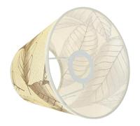 PATKAW Modern Decorative Leaf Pattern Cloth Lamp Shade Cover for Table Lamps, E27 Fitting, Suitable for Bedroom and Living Room, Elegant and Chic Design with Metal Frame