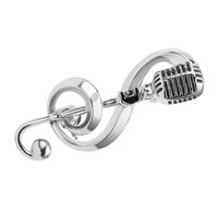 PATKAW Music Note Lapel Pin Classic Microphone Brooch for Women Christmas Costume Accessory