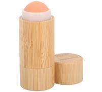 PATKAW Oil Absorbing Volcanic Face Roller for Gentle Facial Massage and Circulation Bamboo Wood and Stone, Rounded Design Reusable Oil Control Roller for On-the-go and Travel