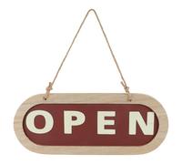 PATKAW Open Door Sign Pendant Wooden Hanging Sign for Shop with Unique Design and Practical Function to Show Business Status, for Business Places and Wall Decor