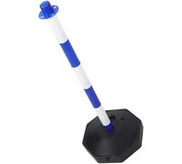 PATKAW Parking Guide Delineator Post Cone Blue and White Water-Filled Safety Barrier with Base for Traffic Control and Roadside Security