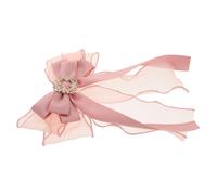 PATKAW Pink Bow Tie Brooch for Women Handmade Cloth and Zinc Alloy Material Featuring Unique Design and Stylish Look, for Wedding Or Birthday Accessories