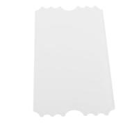 PATKAW Raffle Ticket Blanks White with Advanced Heat Transfer Technology Sublimation Acrylic Single Sided Tickets Resisting Deformation for DIY Designs for Party and Event Use